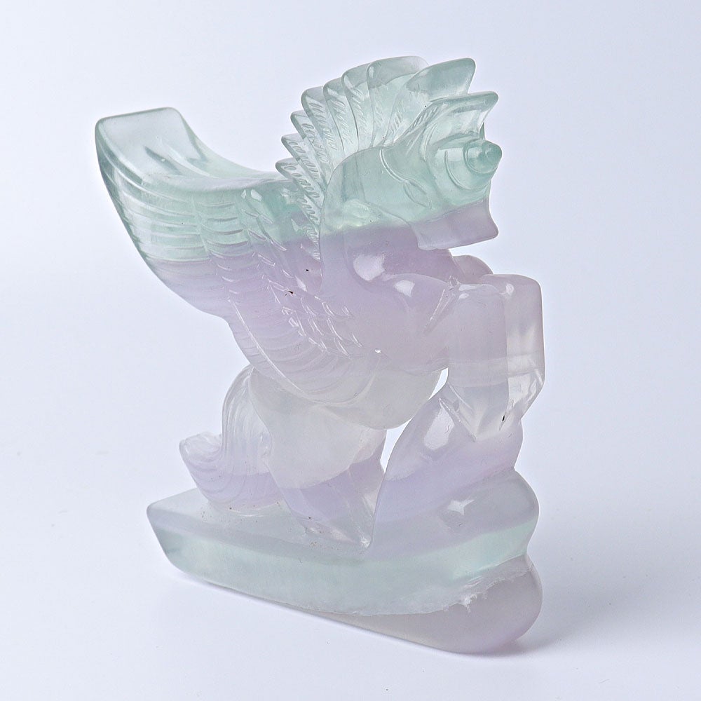 4.5" Fluorite Unicorn Crystal Carvings Animal Bulk Best Crystal Wholesalers