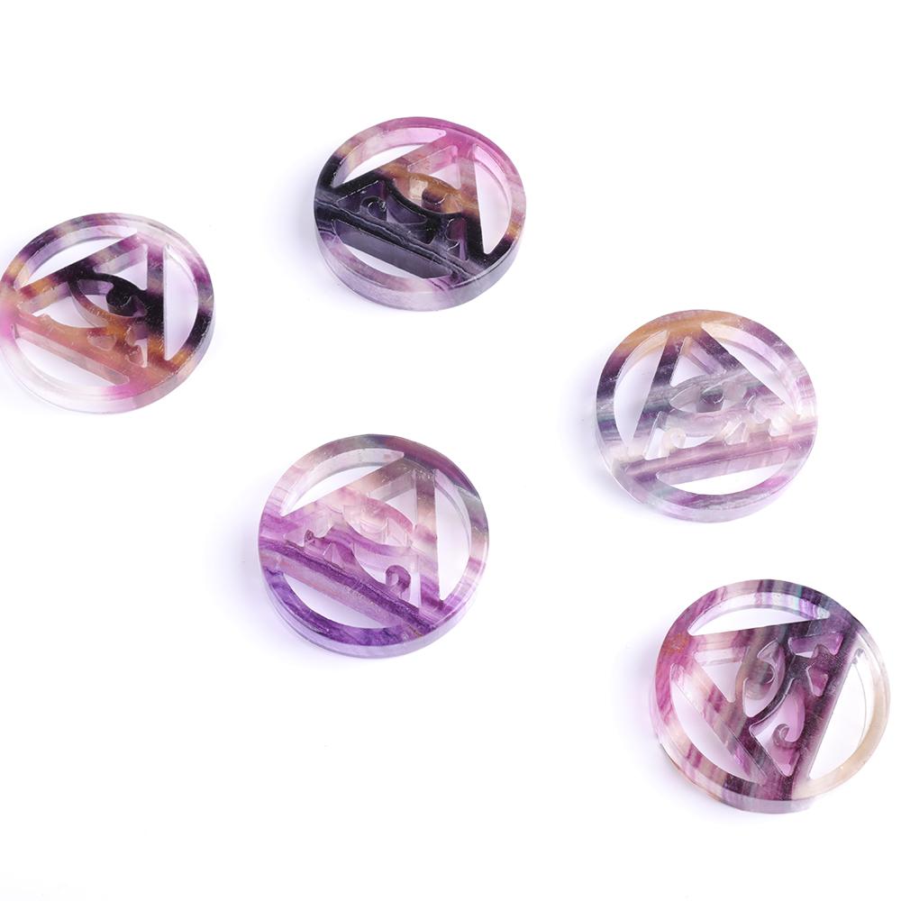 Rainbow Fluorite Horus Eye Carving Best Crystal Wholesalers