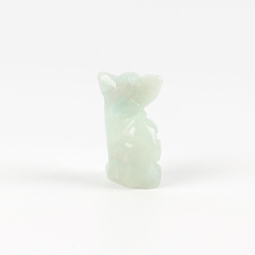 Sky Blue Mini Cat Carvings Animal Bulk Best Crystal Wholesalers