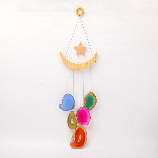 Agate Colorful Wind Chimes Hanging Ornament Best Crystal Wholesalers