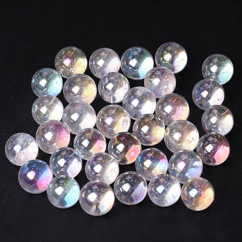 0.5-0.7'' High Quality Angel Aura Crystal Spheres Crystal Balls for Healing Best Crystal Wholesalers