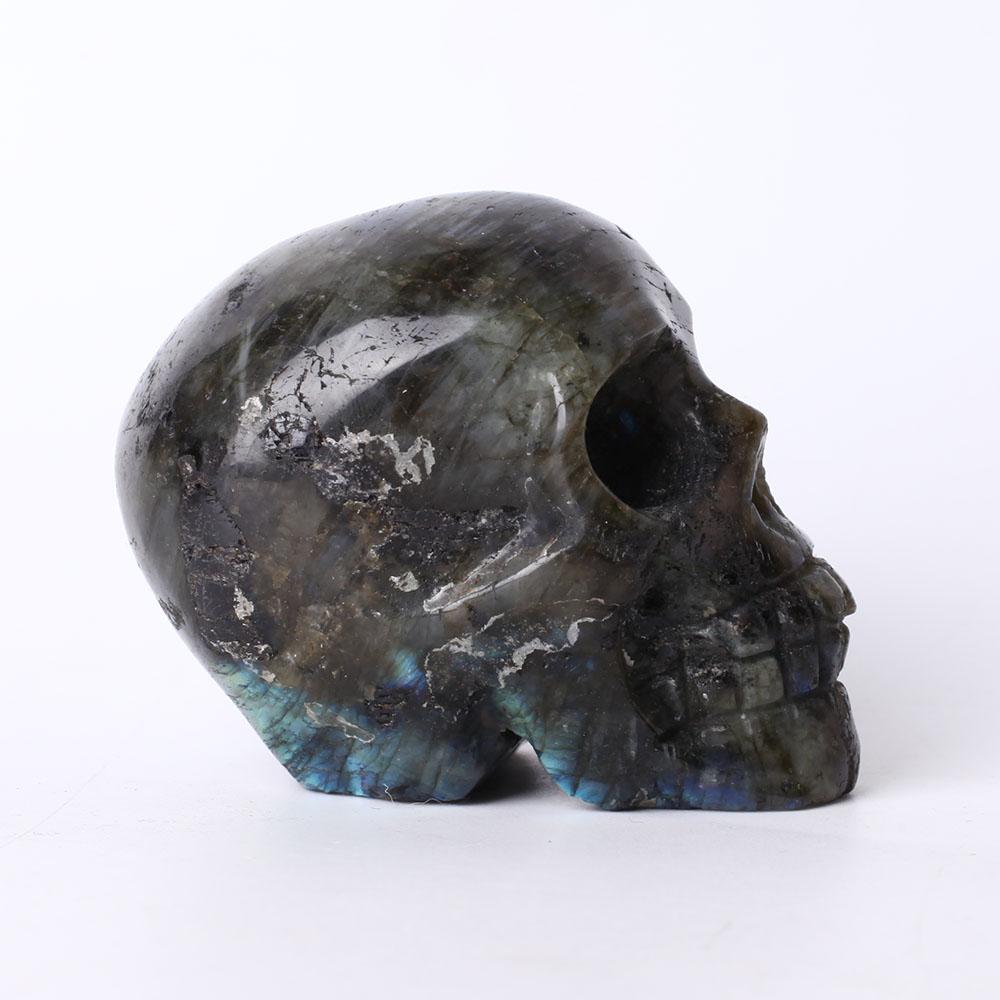 3" Larbradorite Crystal Carving Skull Best Crystal Wholesalers