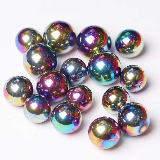 High Quality Titanium Aura Crystal Spheres Crystal Balls for Healing Best Crystal Wholesalers