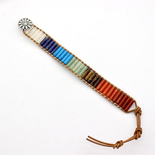 Boho Handmade Natural Crystal Healing 7 Chakra Bracelets Best Crystal Wholesalers