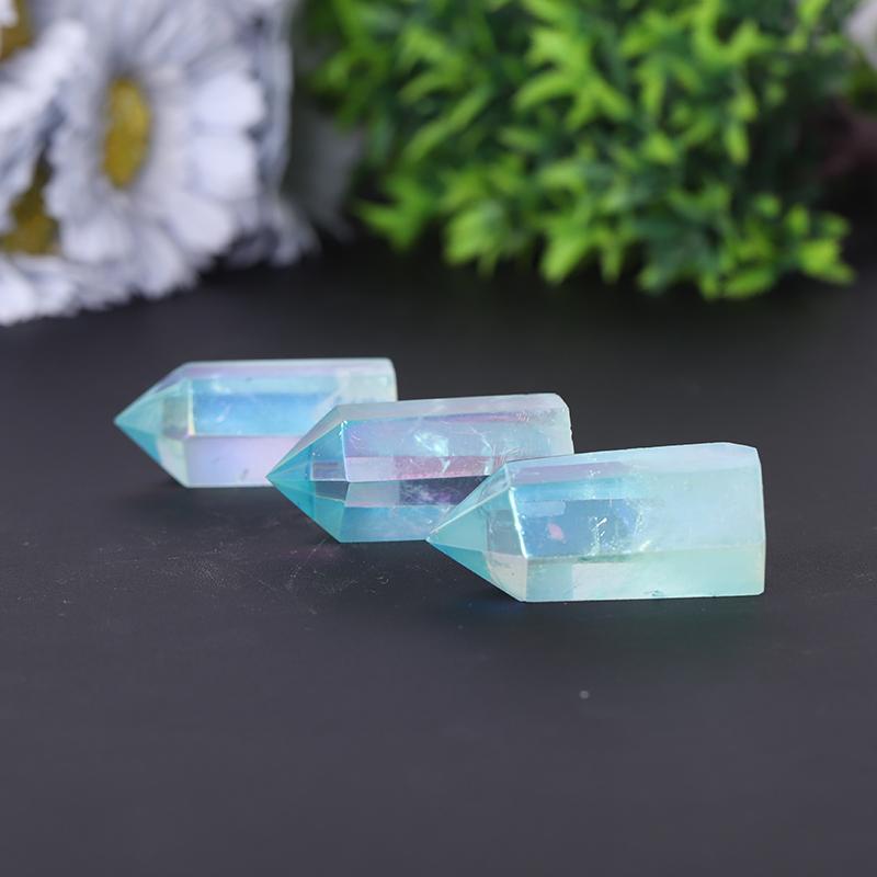 Natural Blue Angel Aura Clear Quartz Towers Points Bulk Crystals Best Crystal Wholesalers