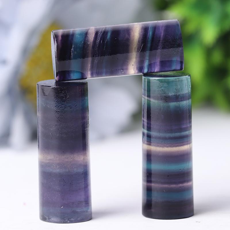 1.2" Fluorite Cylinder Crystal Towers Points Bulk Best Crystal Wholesalers