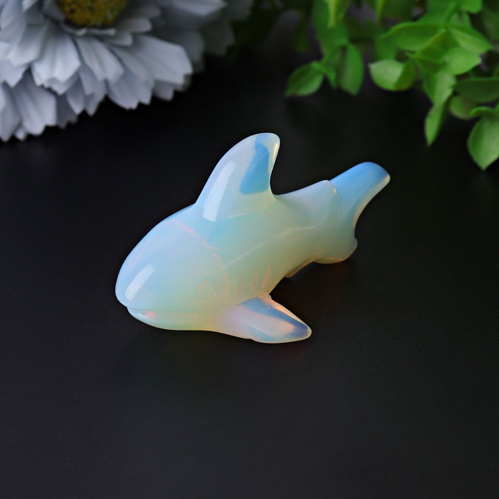 2.9" Opalite Shark Crystal Carvings Best Crystal Wholesalers