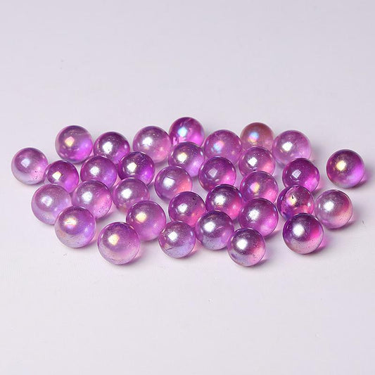 0.5-0.7'' High Quality Purple Aura Crystal Spheres Crystal Balls for Healing Best Crystal Wholesalers