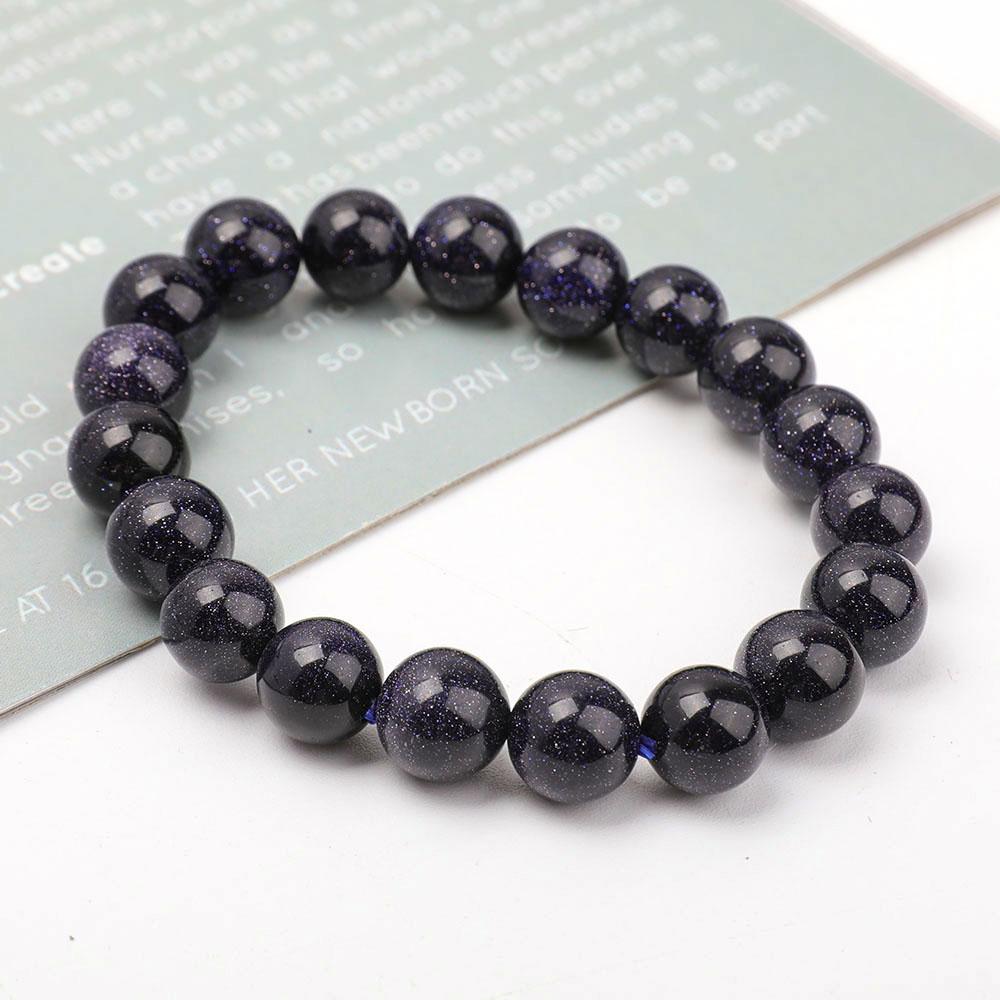 12mm Blue Sandstone Bracelet Best Crystal Wholesalers