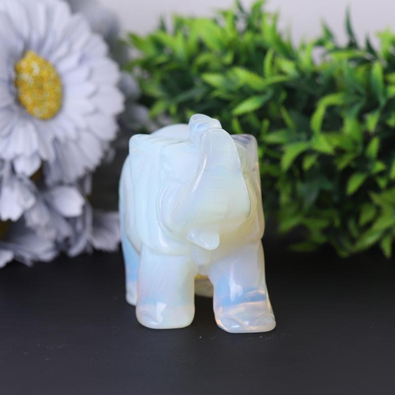 Opalite Elephant Crystal Carvings Animal Bulk Best Crystal Wholesalers