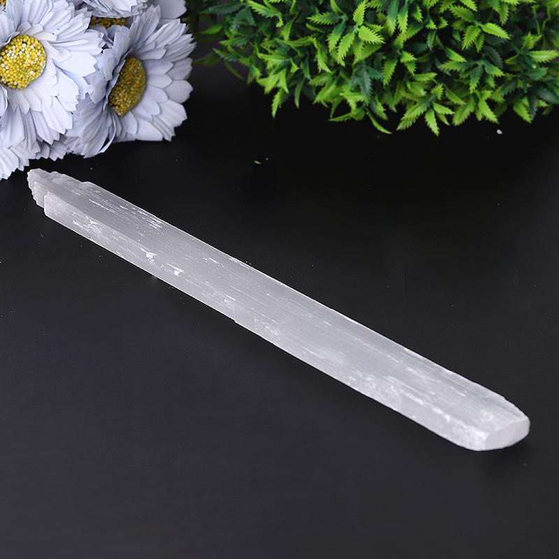 10.5" Drilled Selenite Wand for Hanging Bulk Best Crystal Wholesalers