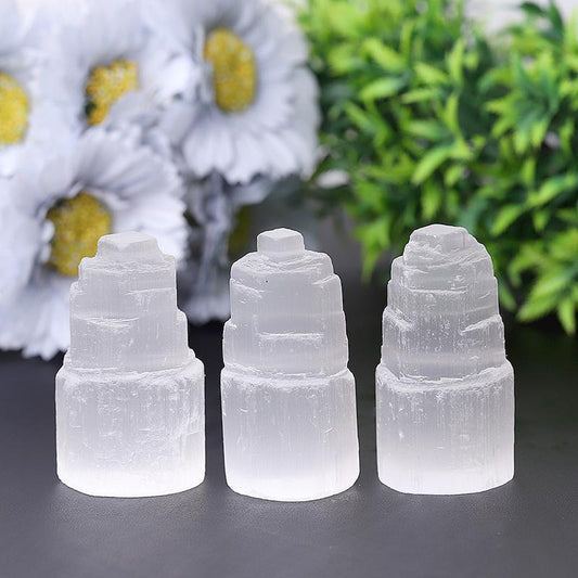 2.5" Mini Selenite Towers Points Bulk Best Crystal Wholesalers