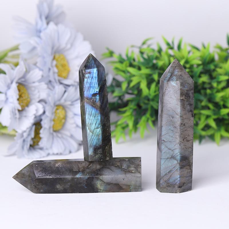 Natural Labradorite Point Healing Towers Points Bulk for Collection Best Crystal Wholesalers