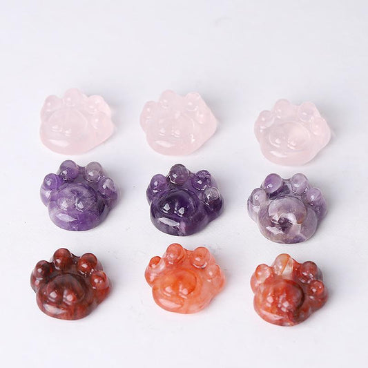 1" Cat Paw Crystal Carvings Animal Bulk Best Crystal Wholesalers