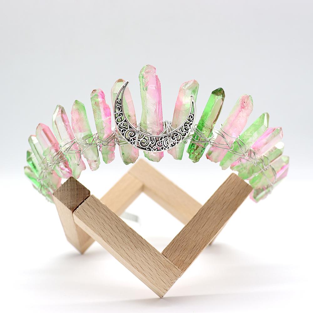 The Rainbow Aura Quartz Witch Crystal Crown Best Crystal Wholesalers