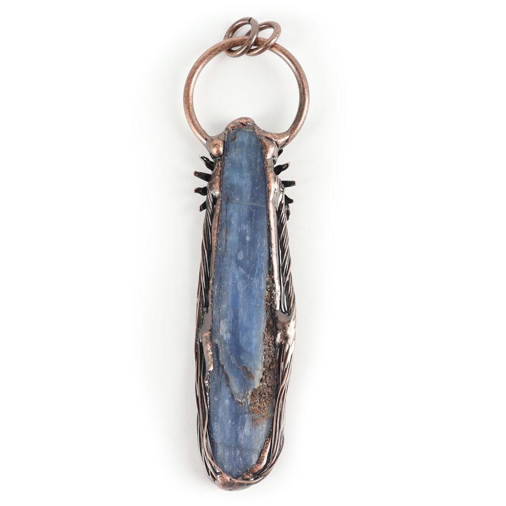 Natural Blue Kyanite Crystal Necklace Pendant For Woman Man Best Crystal Wholesalers