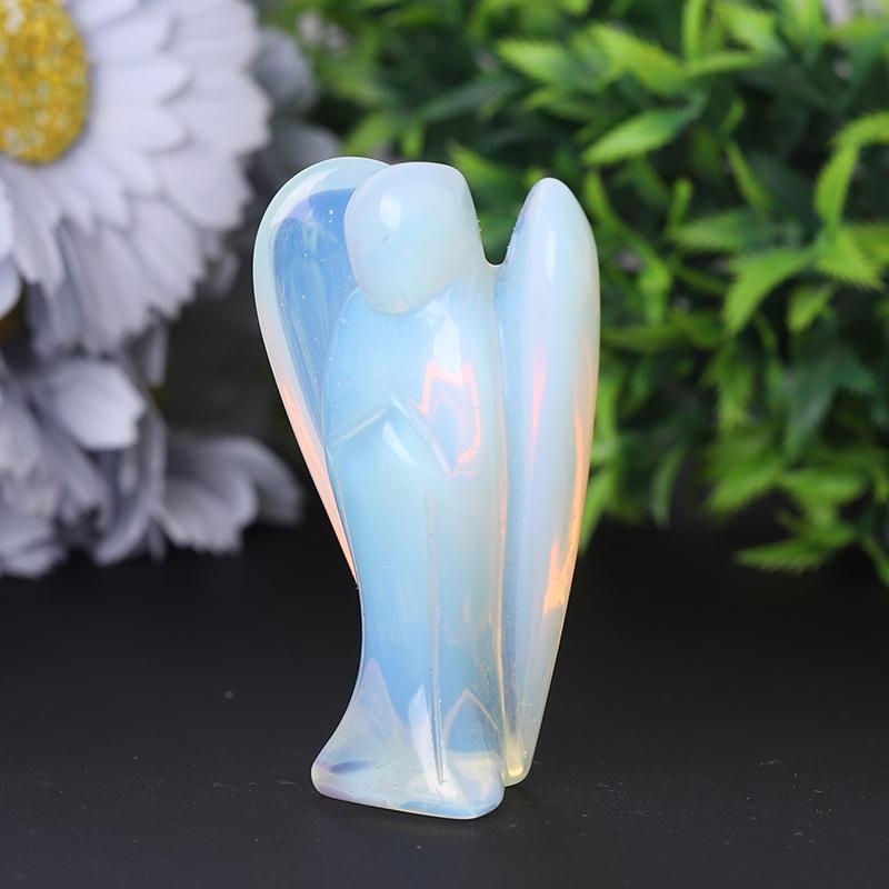 3" Opalite Angel Crystal Carvings Model Bulk Best Crystal Wholesalers