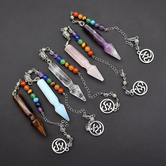 7 Chakra Healing Crystal Dowsing Pendulum Reiki Balance Meditation Jewelry Best Crystal Wholesalers