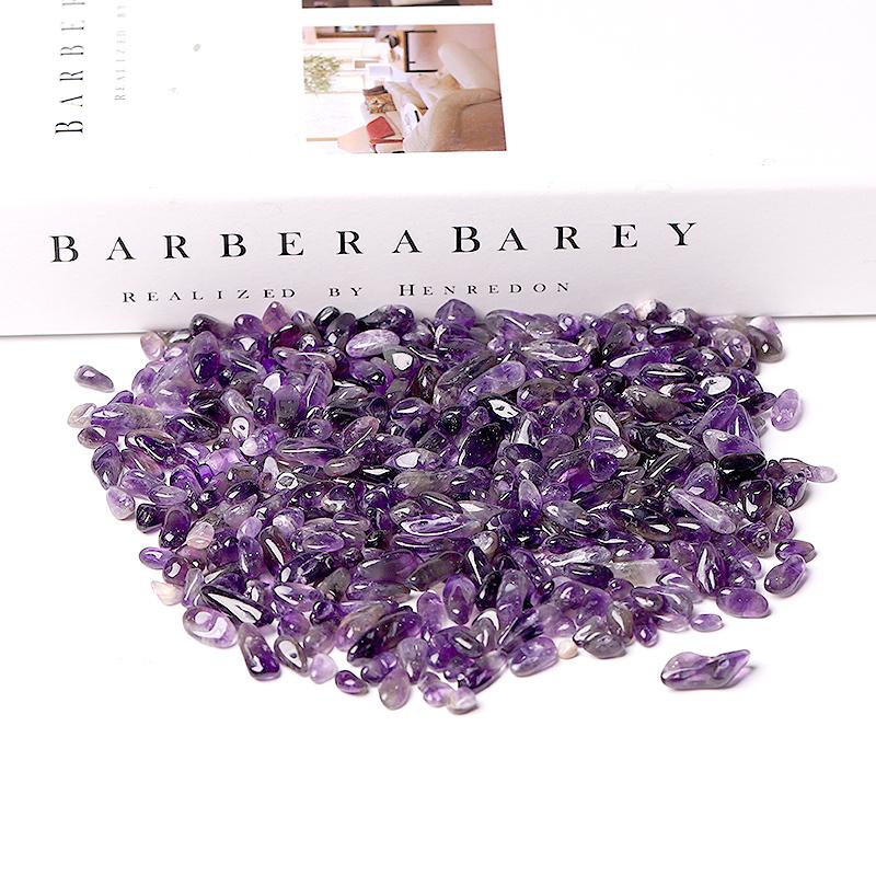 0.1kg 7-9mm High Quality Natural Amethyst Chips Best Crystal Wholesalers