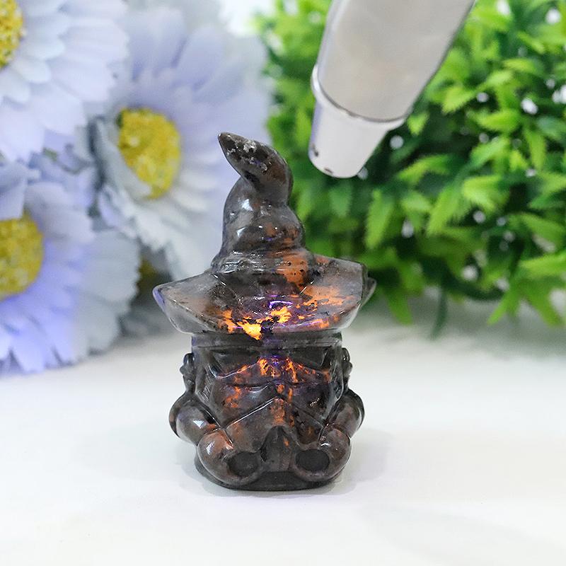 3" Yooperlite Wizard Crystal Carvings for Halloween Best Crystal Wholesalers