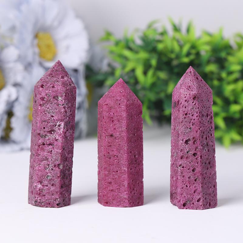 Ruby Honeycomb Towers Points Bulk for Collection Best Crystal Wholesalers