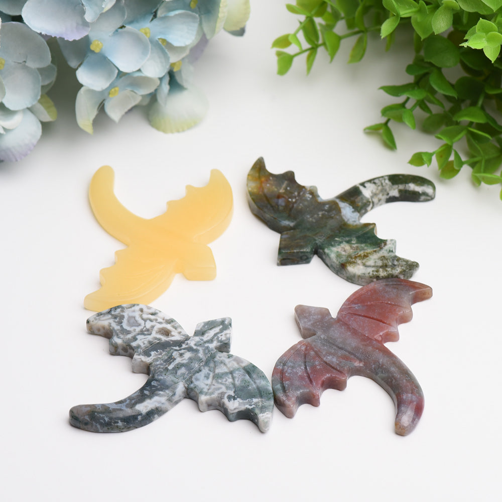 3.5" Flying Dragon Crystal Carving Bulk WholesaleBest Crystal Wholesalers