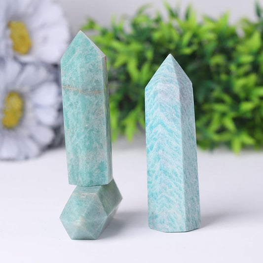 Wholesale Natural Polished Amazon Towers Points Bulk Natural Crystal Amazonite Tower Best Crystal Wholesalers