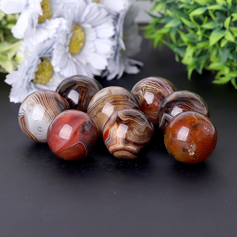 1.0"-1.5" Black Sardonyx Sphere Best Crystal Wholesalers