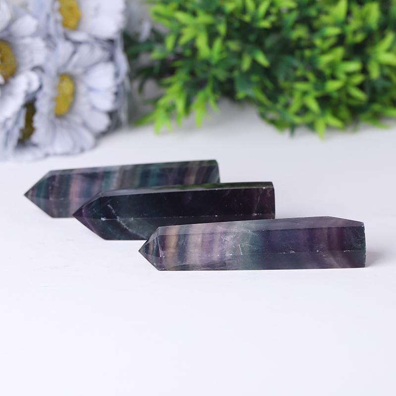 High Quality Crystal Wand Towers Points BulkColorful Fluorite Tower Small Rainbow Fluorite Point Best Crystal Wholesalers