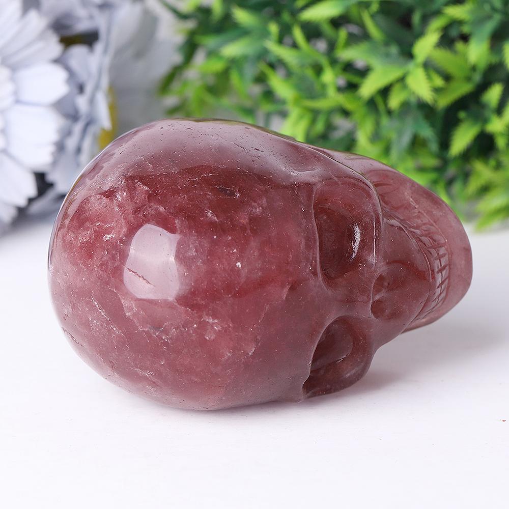 Strawberry Quartz Crystal Skull Carvings Best Crystal Wholesalers