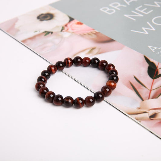 8mm Red Tiger Eye Crystal Bracelet Best Crystal Wholesalers