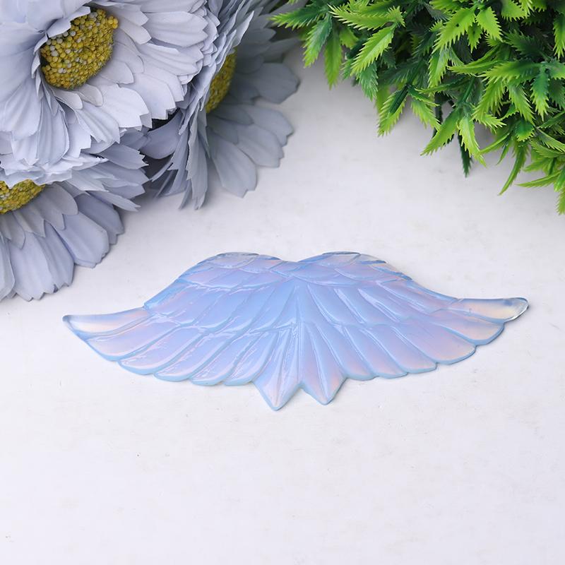 4.5" Angel Wings Crystal Carvings Model Bulk Best Crystal Wholesalers