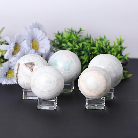 2.0"-4.0" Larimar Sphere Best Crystal Wholesalers