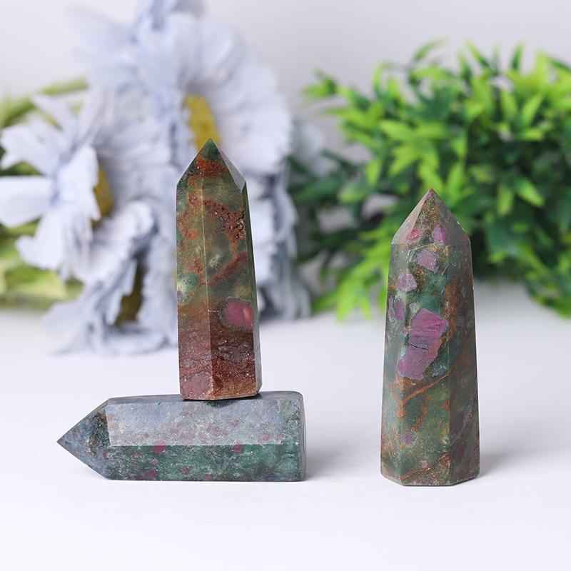 Natrual Ruby Kyanite Point Healing Towers Points Bulk for Collection Best Crystal Wholesalers