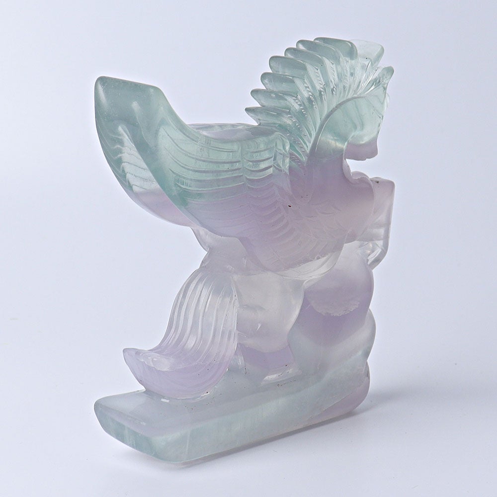 4.5" Fluorite Unicorn Crystal Carvings Animal Bulk Best Crystal Wholesalers