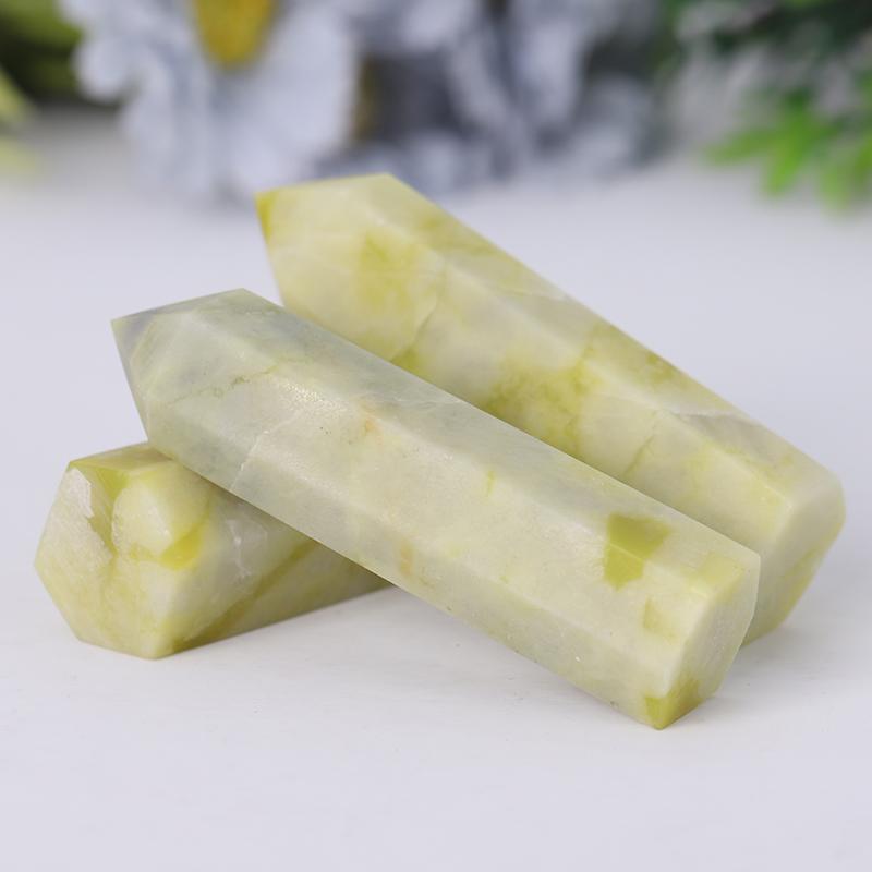 Wholesale Natural Serpentine Jade Points Healing Crystal Tower Best Crystal Wholesalers