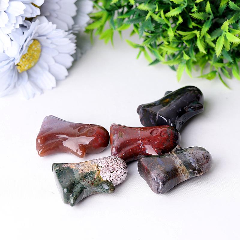 1.8" Ocean Jasper Ghost Crystal Carvings for Halloween Best Crystal Wholesalers