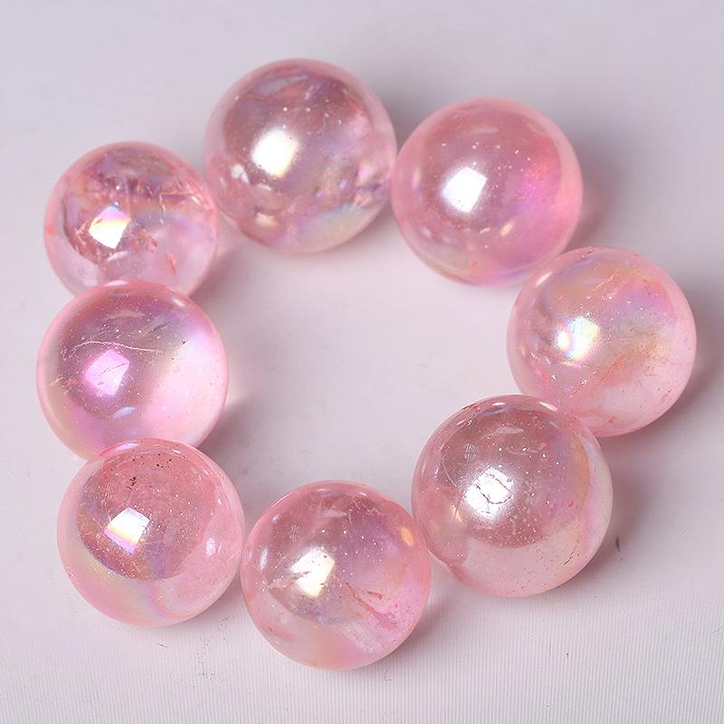 0.25kg Aura Rose Quartz Sphere Best Crystal Wholesalers