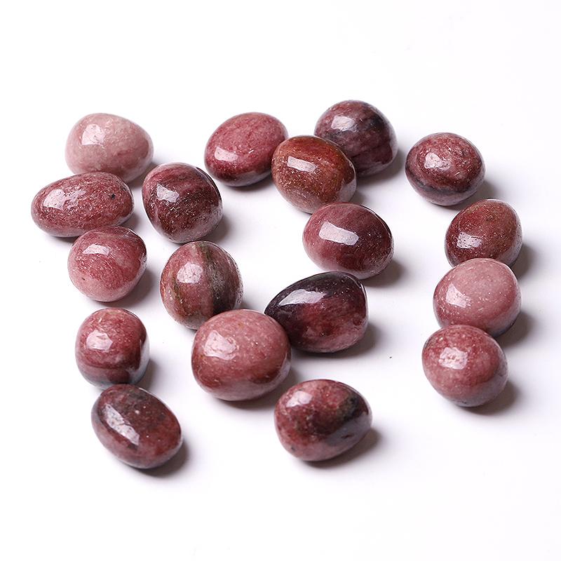 0.1kg 25mm-35mm Strawberry Quartz bulk tumbled stone Best Crystal Wholesalers