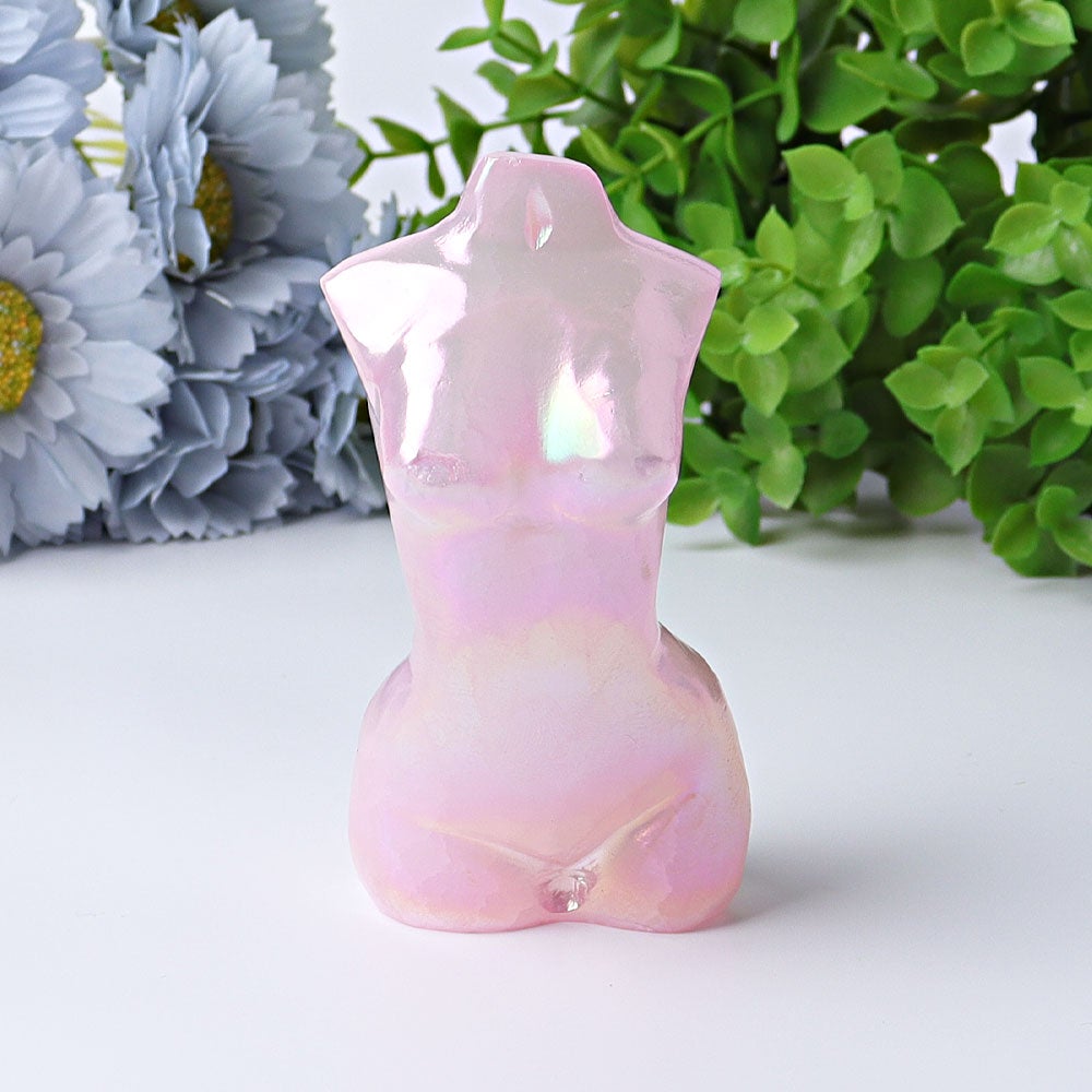 3.7" Aura Angel Woman Model Body Crystal Carvings Best Crystal Wholesalers