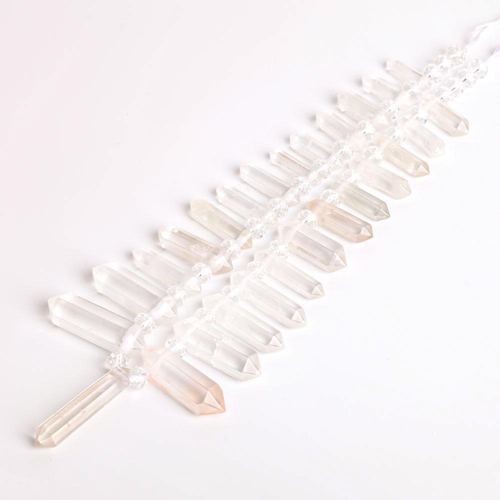 Clear Quartz Crystal Point Chain String for DIY Best Crystal Wholesalers