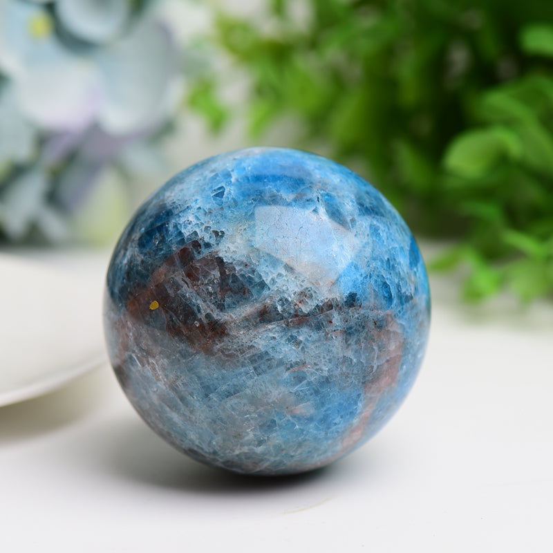 2.0"-3.0" Ble Apatite Crystal Sphere Bulk Crystal wholesale suppliers