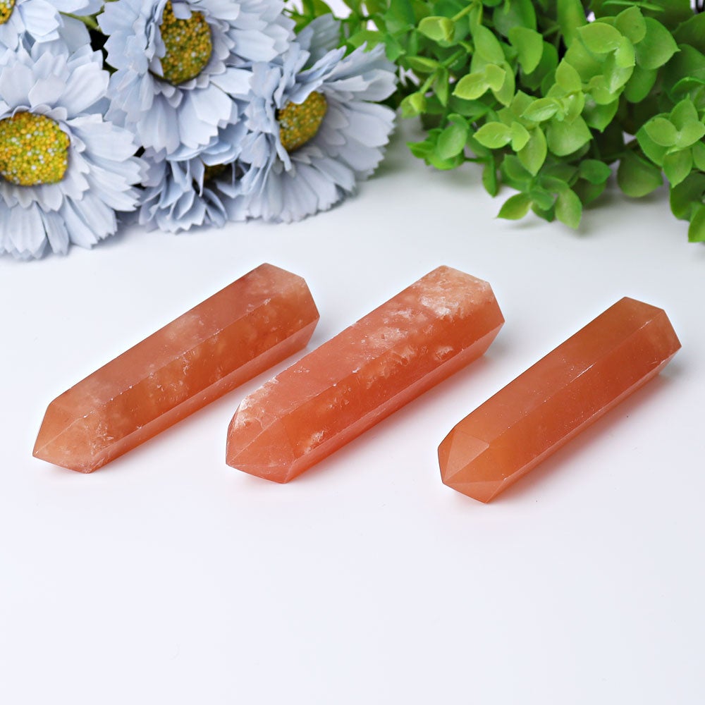 3"-4" Honey Calcite CrystalTowers Points Bulk Best Crystal Wholesalers