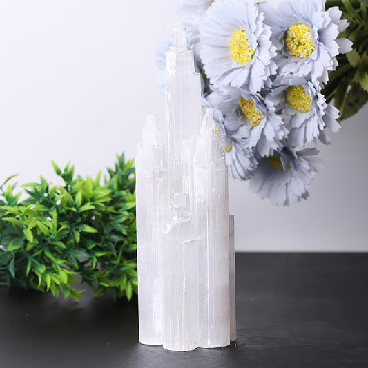 7.5" Selenite Skyscraper Towers Points Bulk Best Crystal Wholesalers