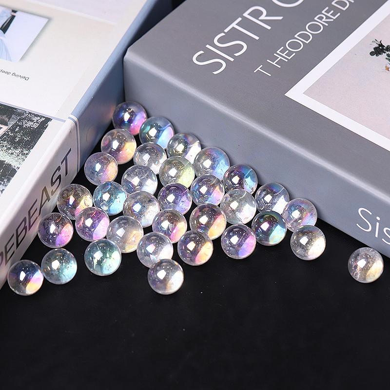 0.5-0.7'' High Quality Angel Aura Crystal Spheres Crystal Balls for Healing Best Crystal Wholesalers