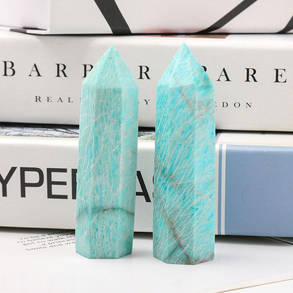 Set of 2 Amazonite Towers Points Bulk Best Crystal Wholesalers