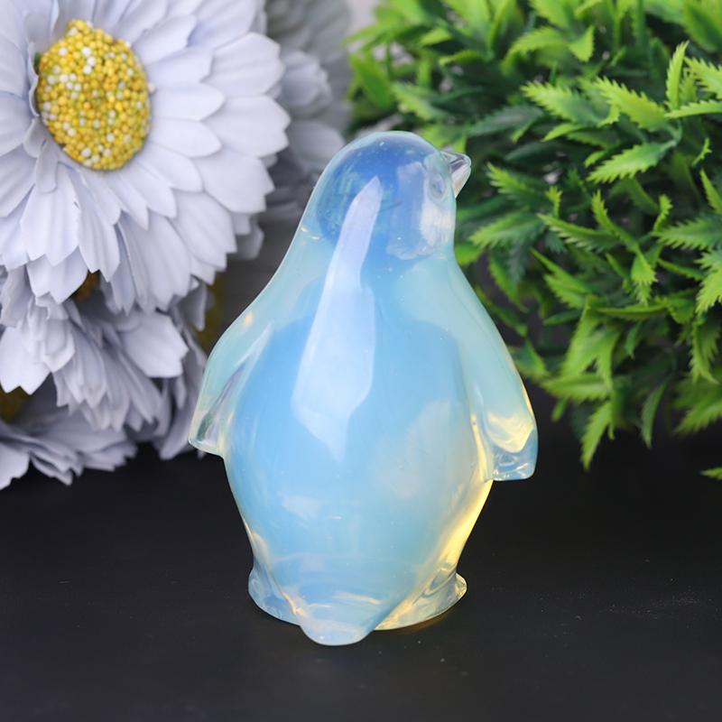 3" Opalite Penguin Crystal Carving Animal Bulk Best Crystal Wholesalers