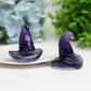 2.0" Fluorite Witch's Hat for Halloween Carvings Cartoon Model Bulk Best Crystal Wholesalers