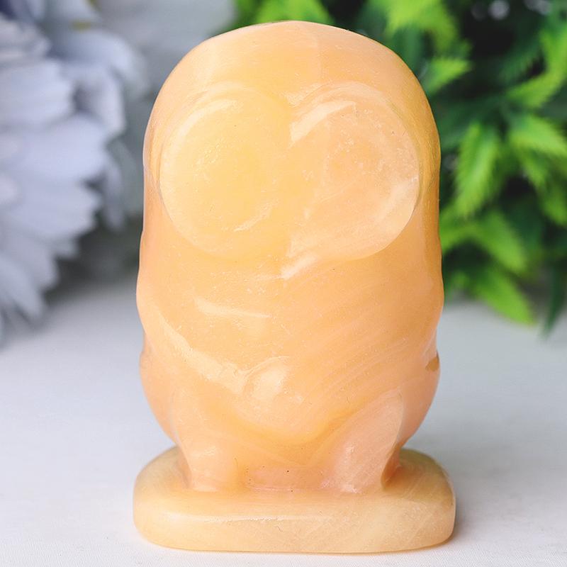 2.5" Yellow Jade Minions Crystal Carvings Cartoon Bulk Best Crystal Wholesalers