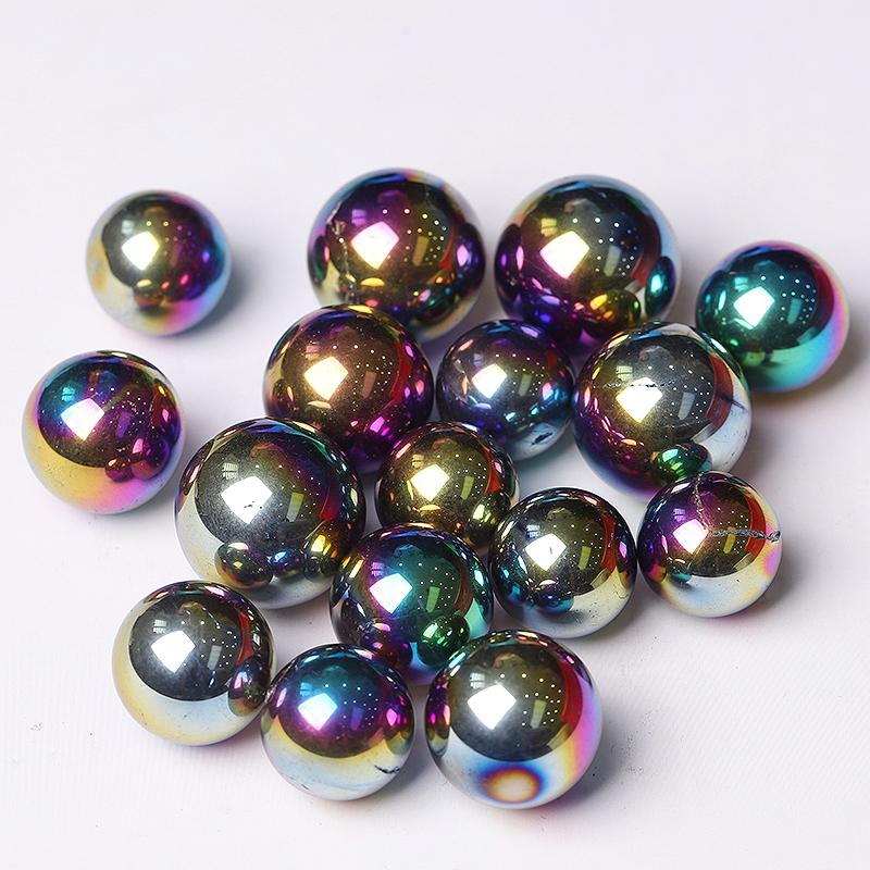 High Quality Titanium Aura Crystal Spheres Crystal Balls for Healing Best Crystal Wholesalers